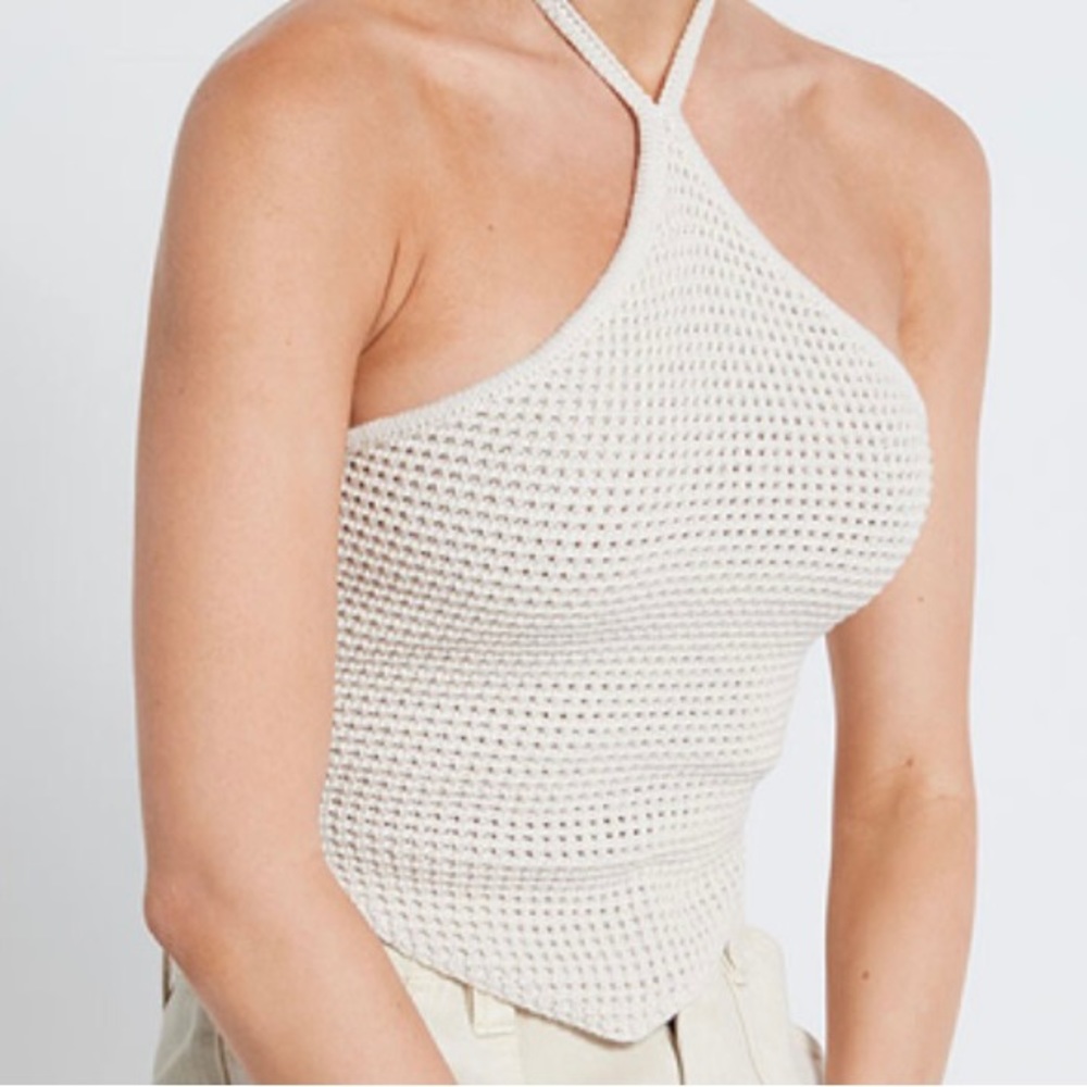 Halter knit tank